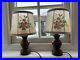 Matching-Pair-Vintage-Candlestick-Bedside-Lamps-Handpainted-Shades-01-sypk