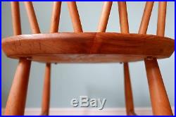 Mid century vintage retro Ercol blonde / elm candlestick dining chairs x 2