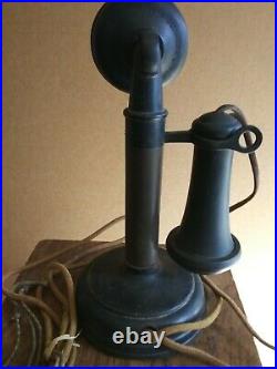 Original Working Vintage Kellogg Candlestick Telephone
