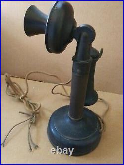 Original Working Vintage Kellogg Candlestick Telephone