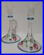 Orrefors-Sweden-Maja-Candlestick-Candle-Holders-Hand-Painted-7-1-2-Tall-Pair-01-ppi