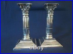 PAIR CANDLESTICKS! Vintage TIFFANY & Co STERLING 925 silver CORINTHIAN order EXC
