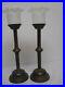 PAIR-OF-ANTIQUE-BRASS-16-1-2-CANDLESTICKS-with-WHITE-OPALESCENT-RUFFLE-SHADES-01-bn