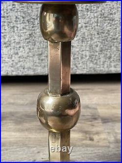 Pair Antique Vintage Brass Candlesticks Very Heavy 6KG Weight