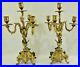 Pair-Antique-Vtg-14-5-Solid-Brass-Ornate-4-Arm-Candelabra-Candle-Stick-Holders-01-gy