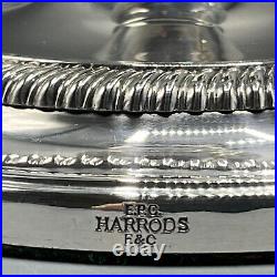 Pair Harrods Vintage Silver Plated Candlesticks Candle Holders English on Copper