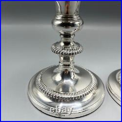 Pair Harrods Vintage Silver Plated Candlesticks Candle Holders English on Copper