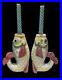 Pair-Italian-Art-Pottery-Fish-Candlesticks-Candle-Holders-Rare-Vtg-Italy-01-aaw