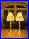 Pair-Of-Solid-Polished-Cast-Brass-Candlestick-Table-Lamps-Rewired-Vintage-01-ko