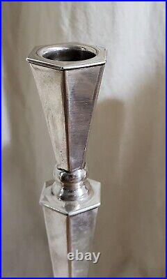 Pair Of Sterling Silver Israely Vintage Candlestick 925 Made By CAPRI 288 Gr