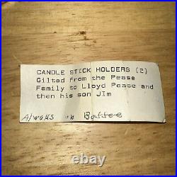 Pair Of Vintage 6.5 Inch Cherub Candle Stick Holder