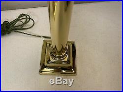 Pair Of Vintage Baldwin Brass Candlesticks Table Buffet Lamps 27 3 Way