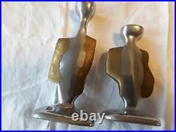Pair Of Vintage Brutalist Candle sticks By David Marshall 1970's Spanish