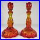 Pair-Of-Vintage-L-E-Smith-Moon-And-Stars-Amberina-Glass-Candlesticks-9-25-Tall-01-exja
