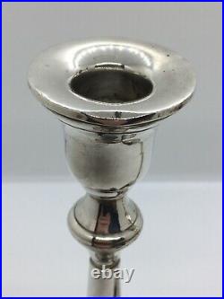 Pair Of Vintage Sterling Silver Candlesticks 20cm Tall (weighted) Candle Sticks