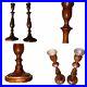 Pair-Of-Vintage-Tall-Turned-Wood-Brass-Ornate-Candlesticks-Candle-Holders-01-lh