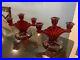 Pair-Ruby-Red-Paden-City-Crows-Foot-3-Light-Candlesticks-Etched-1930s-Mint-01-rk