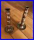 Pair-Victorian-Solid-Brass-Candle-holder-pillar-Candlestick-2-24kg-each-26cm-H-01-sjr