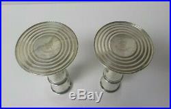 Pair Vintage Gorham Sterling Silver 7 Candlesticks