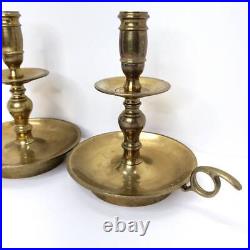 Pair Vintage Heemskerk brass Candlesticks Holder Taper Candles