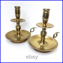 Pair Vintage Heemskerk brass Candlesticks Holder Taper Candles