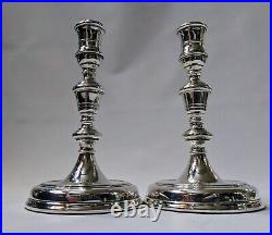 Pair Vintage Sterling Silver Filled Candlesticks c1977 -OBA366