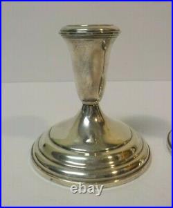 Pair Vintage TOWLE Sterling Silver 4 Candlesticks