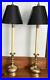 Pair-Vtg-Frederick-Cooper-Brass-Candlestick-Table-Lamps-35-Tall-Original-Shades-01-ge