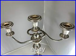 Pair of 15 Vintage Hamilton Sterling Silver Weighted Candlesticks Lot