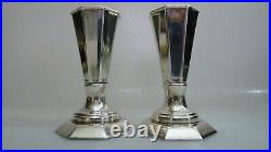 Pair of Candlestick Holders Beautiful Vintage Silver 925