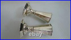 Pair of Candlestick Holders Beautiful Vintage Silver 925