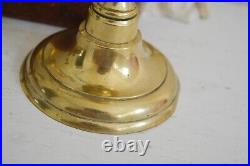 Pair of Heavy Brass Vintage Candle Holders, Set of 2 Large Candlesticks 2.120 KL