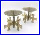 Pair-of-Rare-Candle-Holders-Brutalist-Brass-Mid-Century-Vintage-Cross-Design-01-ti