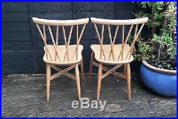 Pair of Stunning and Stylish Vintage 1960s Ercol Candlestick Chairs