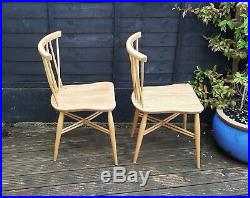 Pair of Stunning and Stylish Vintage 1960s Ercol Candlestick Chairs