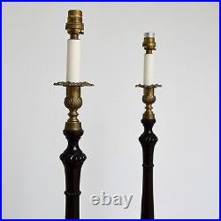 Pair of Vaughan Designs Georgian Candlestick Hall Bed Side Sofa Table Lamps