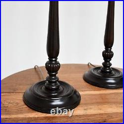 Pair of Vaughan Designs Georgian Candlestick Hall Bed Side Sofa Table Lamps