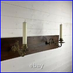 Pair of Vintage Brass Candlestick Holders