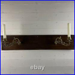 Pair of Vintage Brass Candlestick Holders