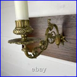 Pair of Vintage Brass Candlestick Holders