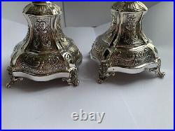 Pair of Vintage Hazorfim Sterling Silver Weighted Candlesticks