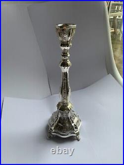 Pair of Vintage Hazorfim Sterling Silver Weighted Candlesticks