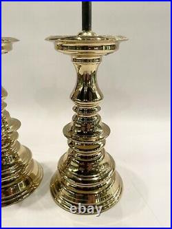 Pair of Vintage Neo Colonia Virginia Metalcrafters Brass Candle Sticks