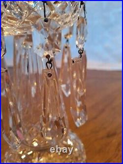 Pair of Vintage Waterford Crystal LISMORE Pattern Candelabras 10 Tall