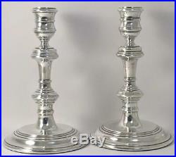 Pair of Vintage hallmarked Sterling Silver Candlesticks (6.6) 1958