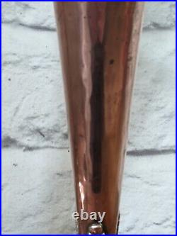 Pair of large copper candlesticks Vintage