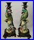 Porcelain-Cast-Bronze-Parrot-Bird-15-Candlestick-Holders-Vintage-LEFT-RIGHT-SET-01-mxa