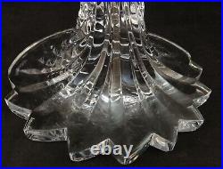 Pr. Vintage Large Waterford Crystal Candlesticks Slovenia Sea Jewel 10 tall