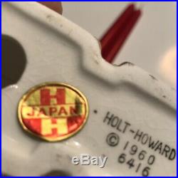 RARE Vintage Xmas Holt Howard Camel Candlestick Holders 1960 Pair Japan ceramic