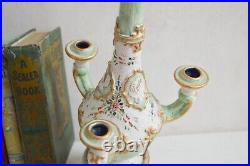 Rare Italian Vintage 3 Arm Candle Holder, Entire Piece Made by Gialletti V. G